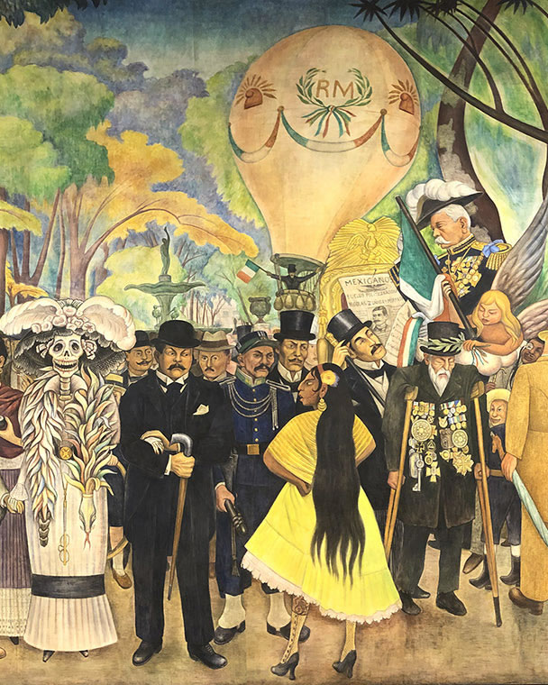 Notorio Incentivo El actual El Mural de Diego Rivera que le dio vida a la Catrina Mexicana – 🦋 Catrinas  | Artesanía y Cultura Mexicana en Chile
