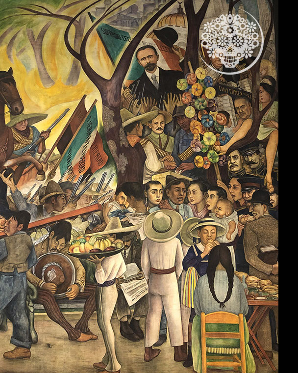 Notorio Incentivo El actual El Mural de Diego Rivera que le dio vida a la Catrina Mexicana – 🦋 Catrinas  | Artesanía y Cultura Mexicana en Chile