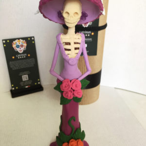 Catrina Mexicana Garbancera Violeta