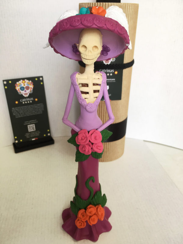 Catrina Mexicana Garbancera Violeta