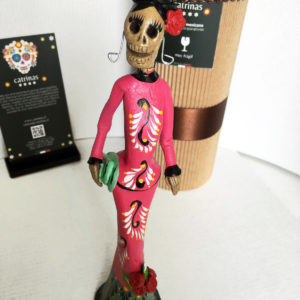 Catrina Mexicana Maestra Guinda