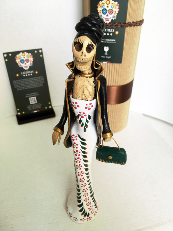 Catrina Mexicana Blanca Fiesta