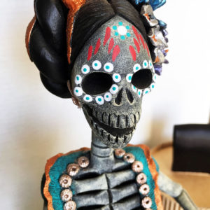 Catrina Mexicana Vasija Barro