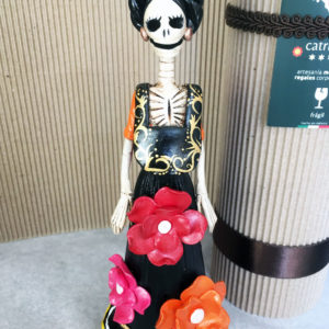 Catrina Mexicana Frida Kahlo 3 flores n 1