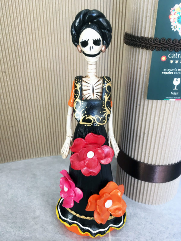 Catrina Mexicana Frida Kahlo 3 flores n 1