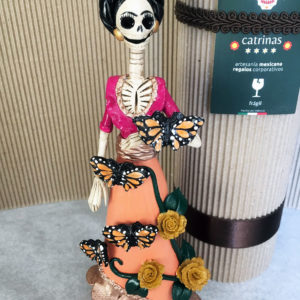 Catrina Mexicana Frida Kahlo 4 Mariposas