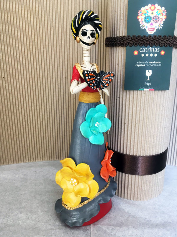Catrina Mexicana Frida Kahlo Mariposa - Imagen 5
