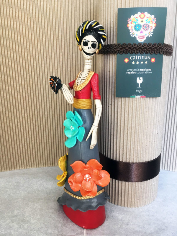 Catrina Mexicana Frida Kahlo Mariposa - Imagen 2