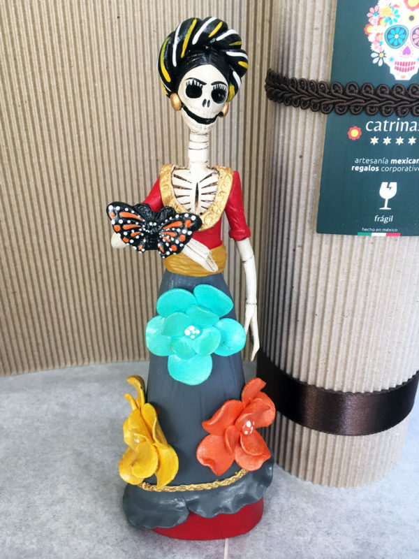 Catrina Mexicana Frida Kahlo Mariposa