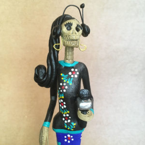 Catrina Mexicana Reportera Azul