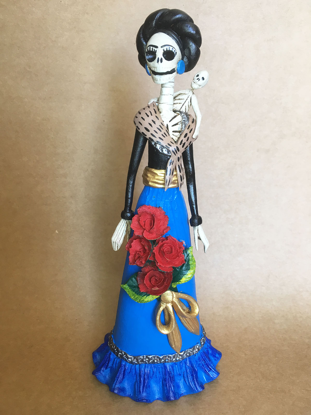 Catrina Mexicana Frida Kahlo Niño 🦋 Catrinas Artesanía Y Cultura