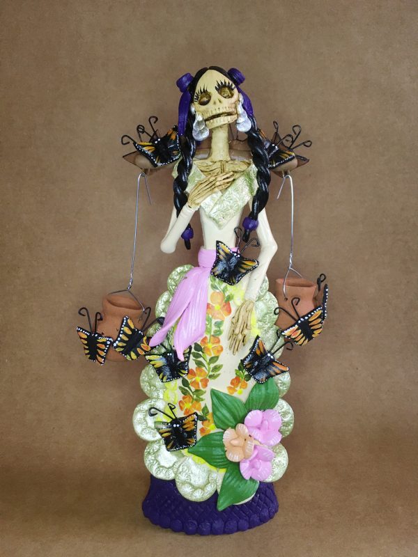 Catrina Mexicana 2 Jarrones - Imagen 2