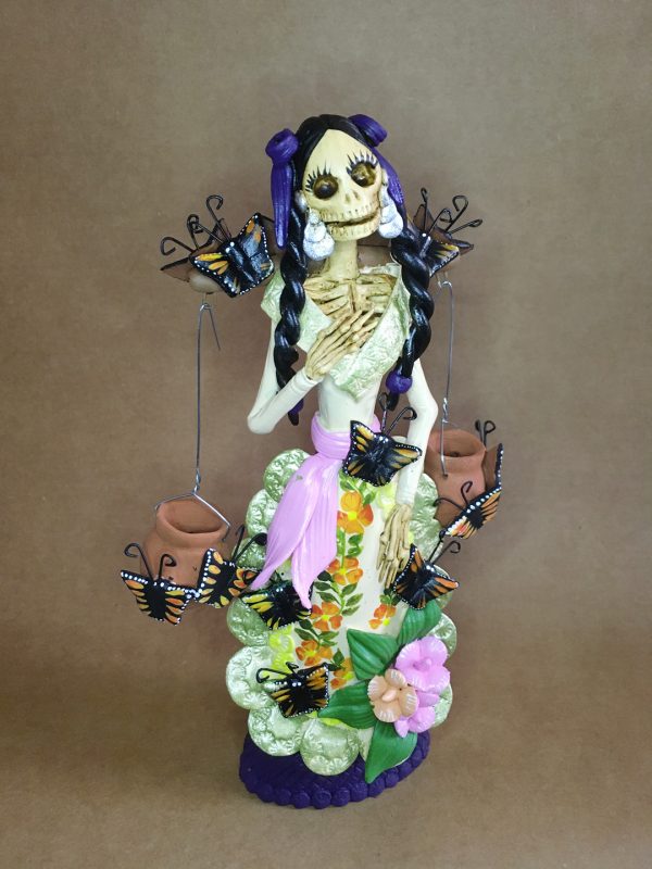 Catrina Mexicana 2 Jarrones