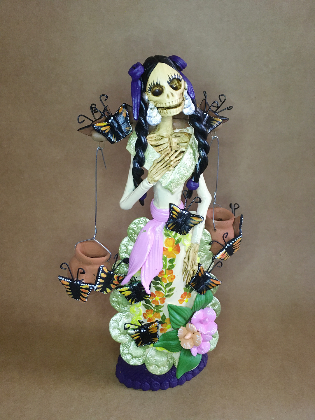 Catrina Mexicana 2 Jarrones 🦋 Catrinas Artesanía Y Cultura Mexicana