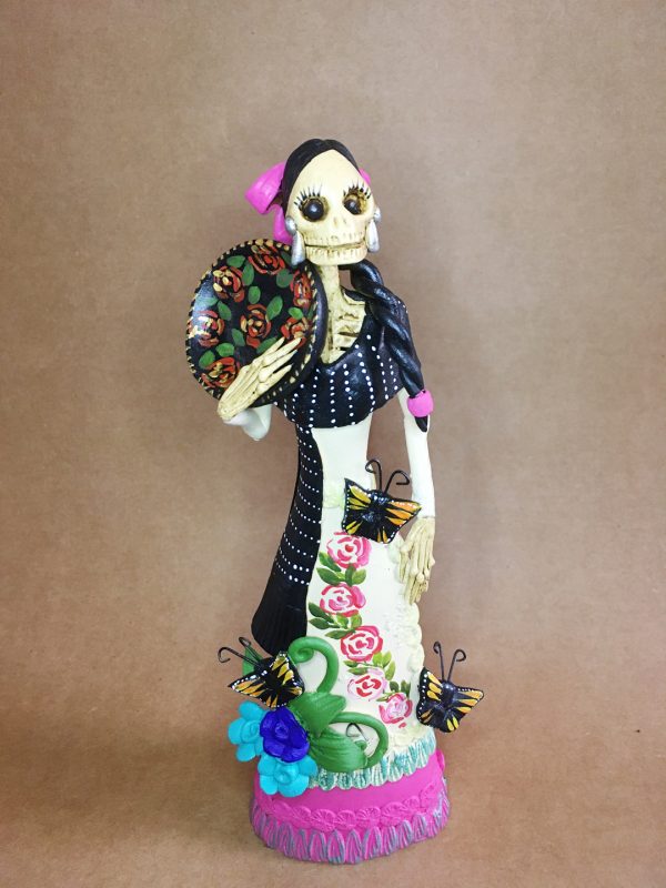 Catrina Mexicana Plato Mariposas