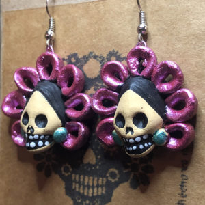 Arete Calavera Catrina Michoacana AR16