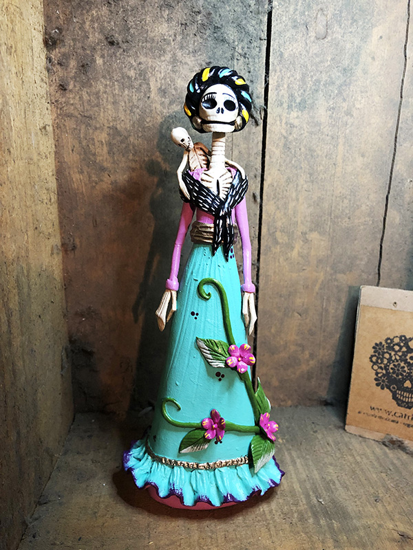 Catrina Mexicana Frida Kahlo Leticia 🦋 Catrinas Artesanía Y Cultura