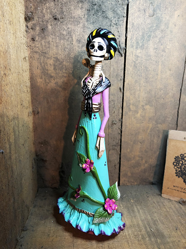 Catrina Mexicana Frida Kahlo Leticia 🦋 Catrinas Artesanía Y Cultura