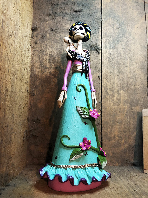 Catrina Mexicana Frida Kahlo Leticia 🦋 Catrinas Artesanía Y Cultura