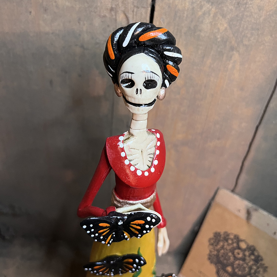 Catrina Frida Kahlo Pam 🦋 Catrinas Artesanía Y Cultura Mexicana En