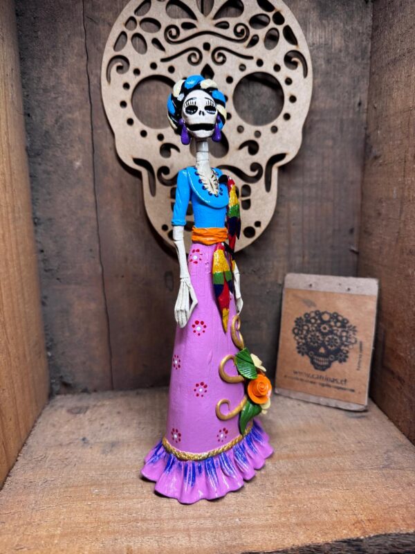 Catrina Mexicana Frida Rosa - Imagen 3