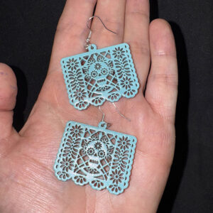 Arete Papel Picado Calaca